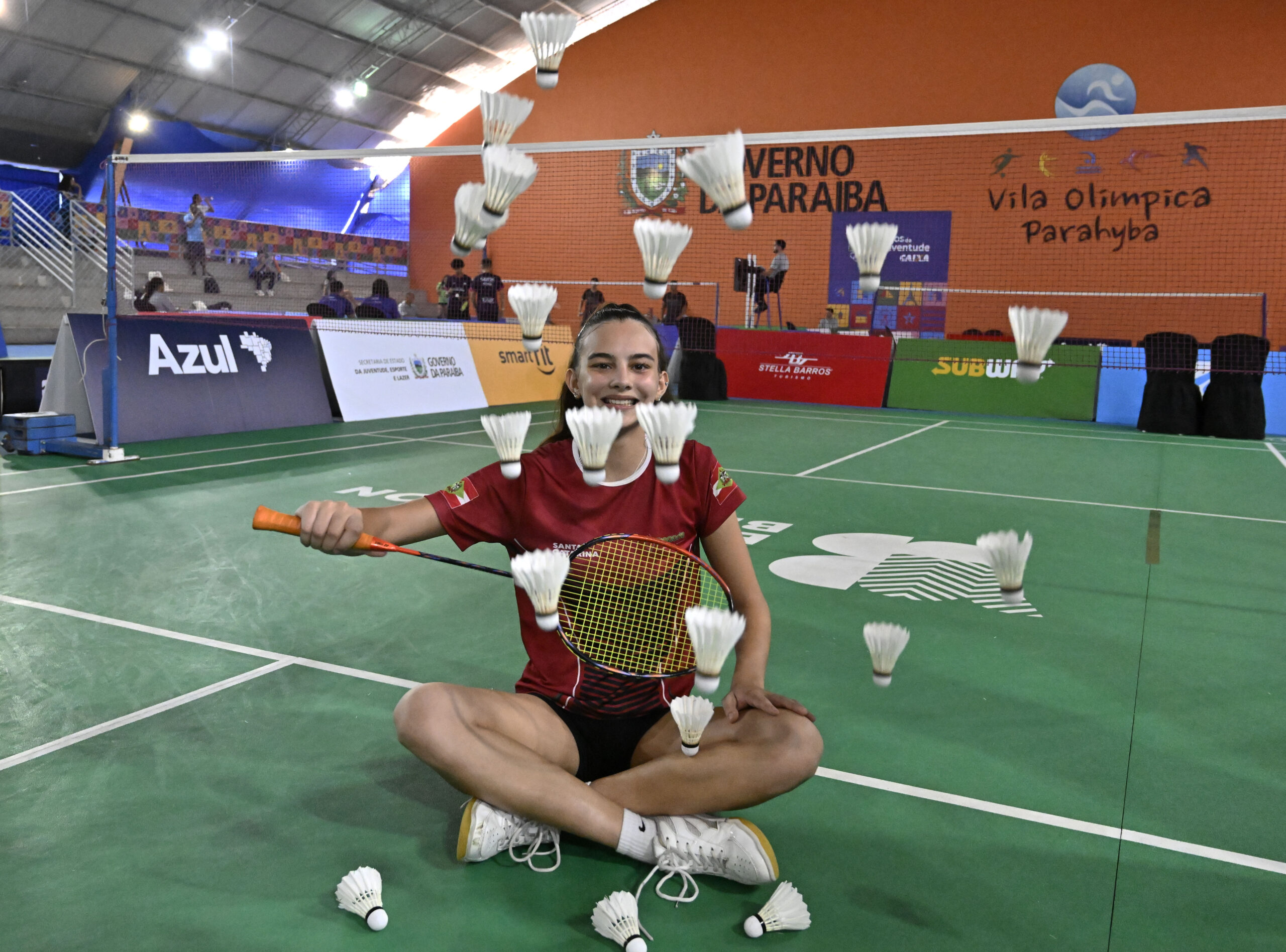 Jogos emocionantes marcam finais de Badminton nos Jogos da Juventude CAIXA João Pessoa 2024