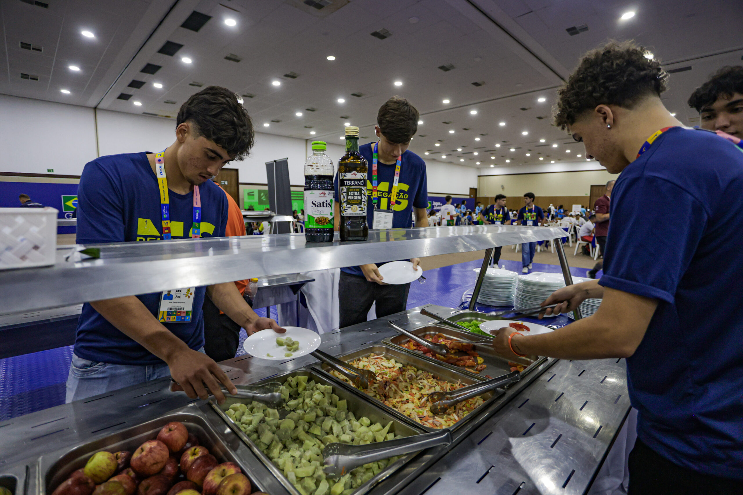 Joias do esporte brasileiro bem alimentadas: mais de 3 mil refeições são servidas por dia nos Jogos da Juventude CAIXA João Pessoa 2024