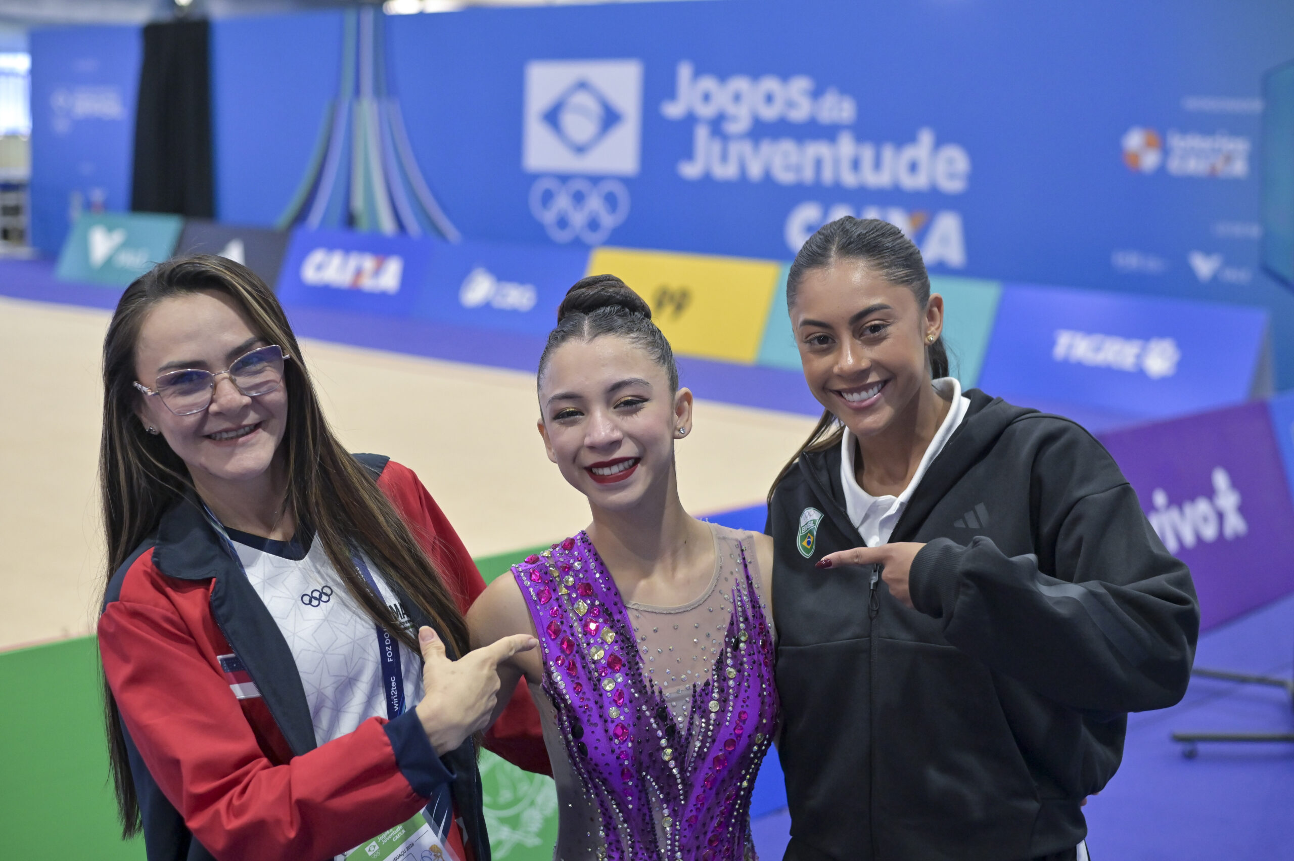 A trajetória que une a treinadora amazonense Leila Márcia e a estrela da ginástica rítmica Bárbara Domingos nos Jogos da Juventude CAIXA em Foz do Iguaçu