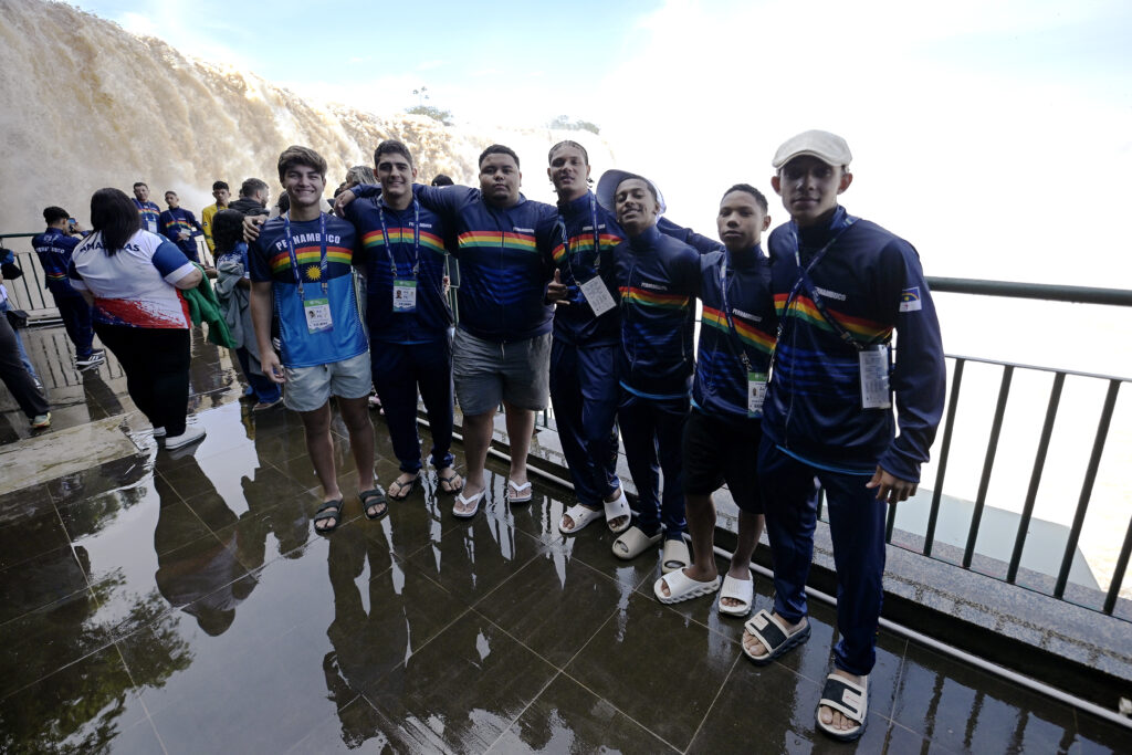 Delegação de Judô do Pernambuco em visita às Cataratas do Iguaçu