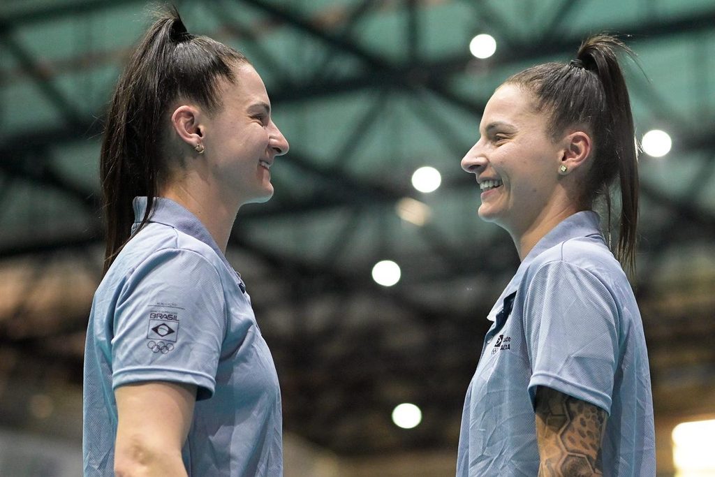 Bruna e Renata Correa nos Jogos da Juventude CAIXA 2026. Foto: Alexandre Loureiro/COB